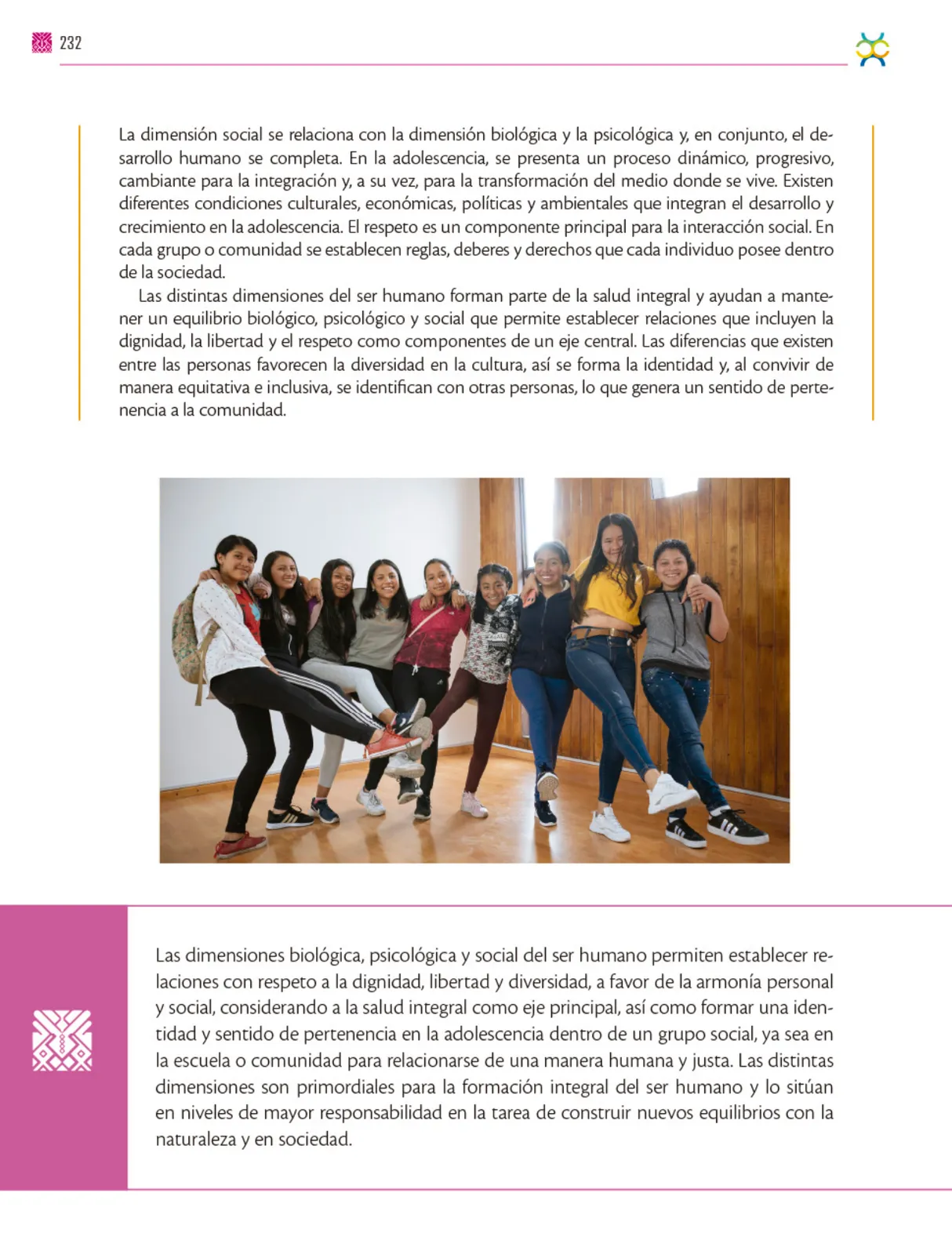 Página 233 de Colección Ximhai. De lo humano y lo comunitario.   Libro de Educación Secundaria Grado 1°  Ciclo Escolar 2025 - 2026