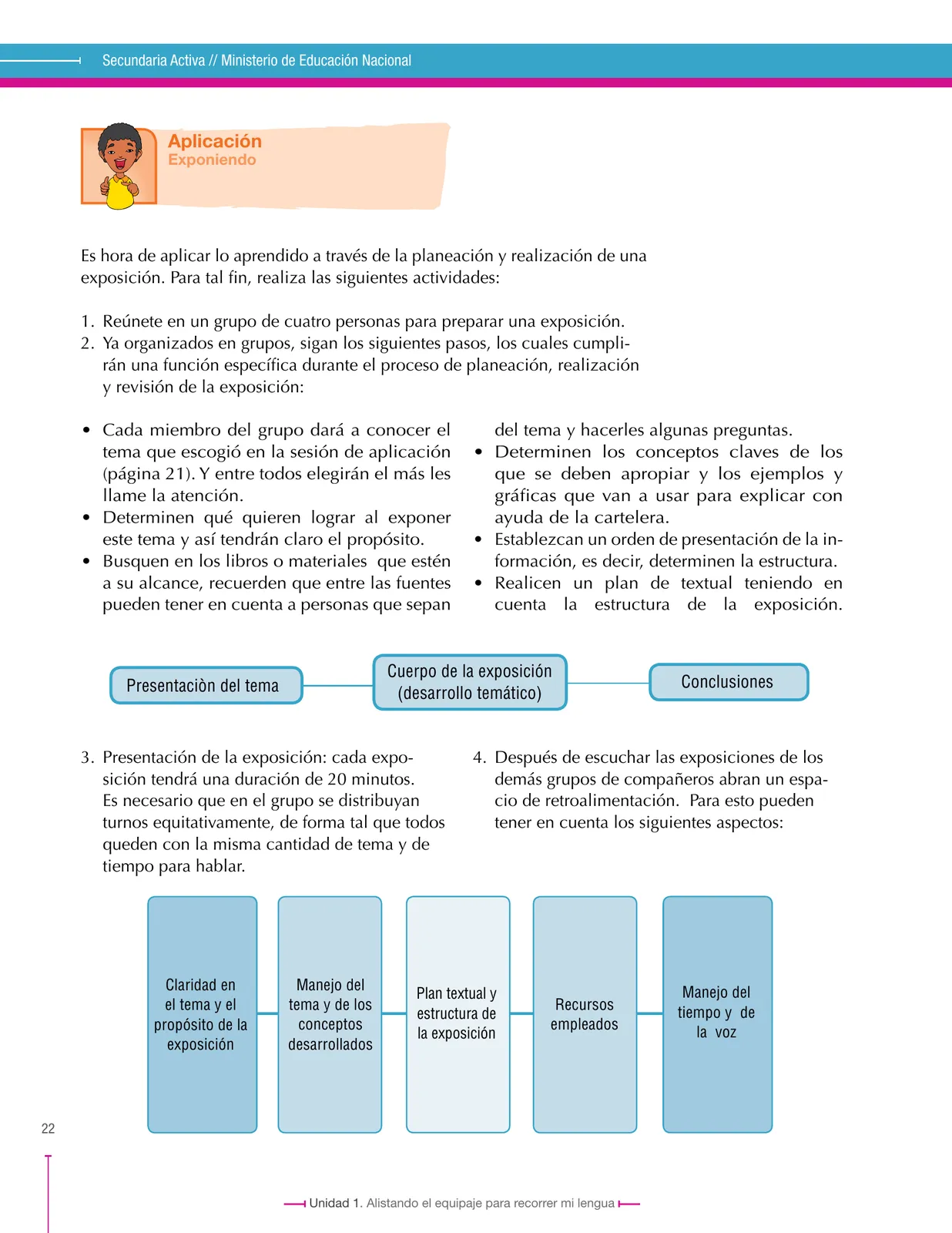 Miniatura página 22 de Lenguaje 7° · Secundaria Activa