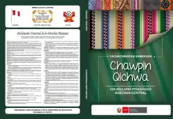 Portada de Yachachinapaq shimikuna - chawpin qichwa = Vocabulario pedagógico quechua central · 2021
