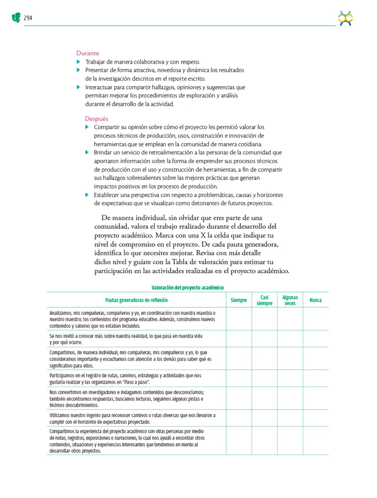 Miniatura página 295 de Colección Ximhai. Nuestro libro de Proyectos. Tomo I.   Libro de Educación Telesecundaria Grado 1°  Ciclo Escolar 2025 - 2026