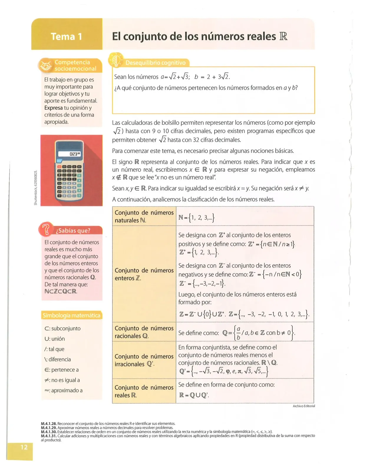 Miniatura página 12 de Matematica · 10 EGB · 2025