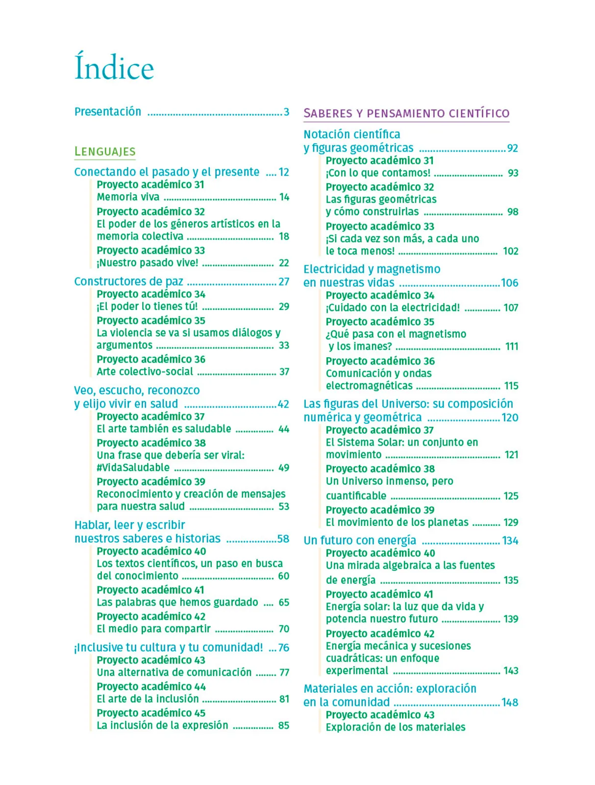 Miniatura página 9 de Colección Sk´asolil. Nuestro libro de Proyectos.  Tomo III.  Libro de Educación Telesecundaria Grado 2°  Ciclo Escolar 2025 - 2026
