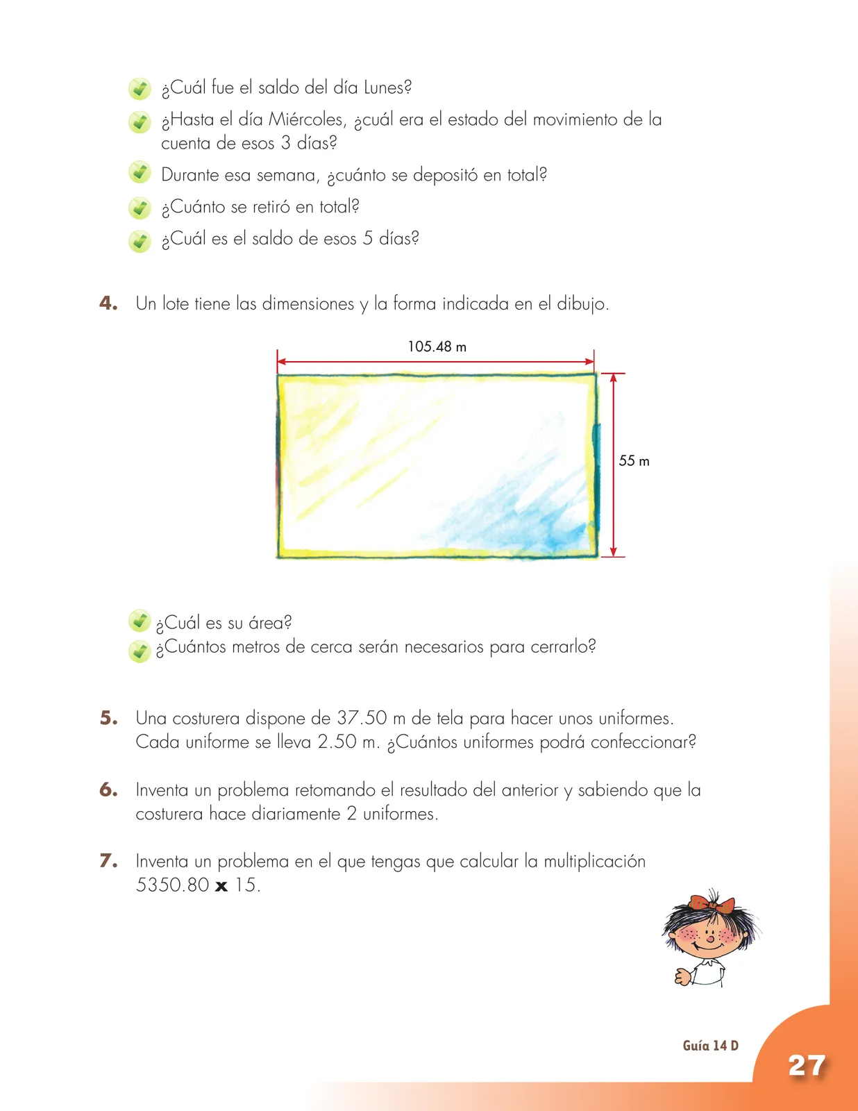 Página 27 de Matematica 5° · Cartilla 03