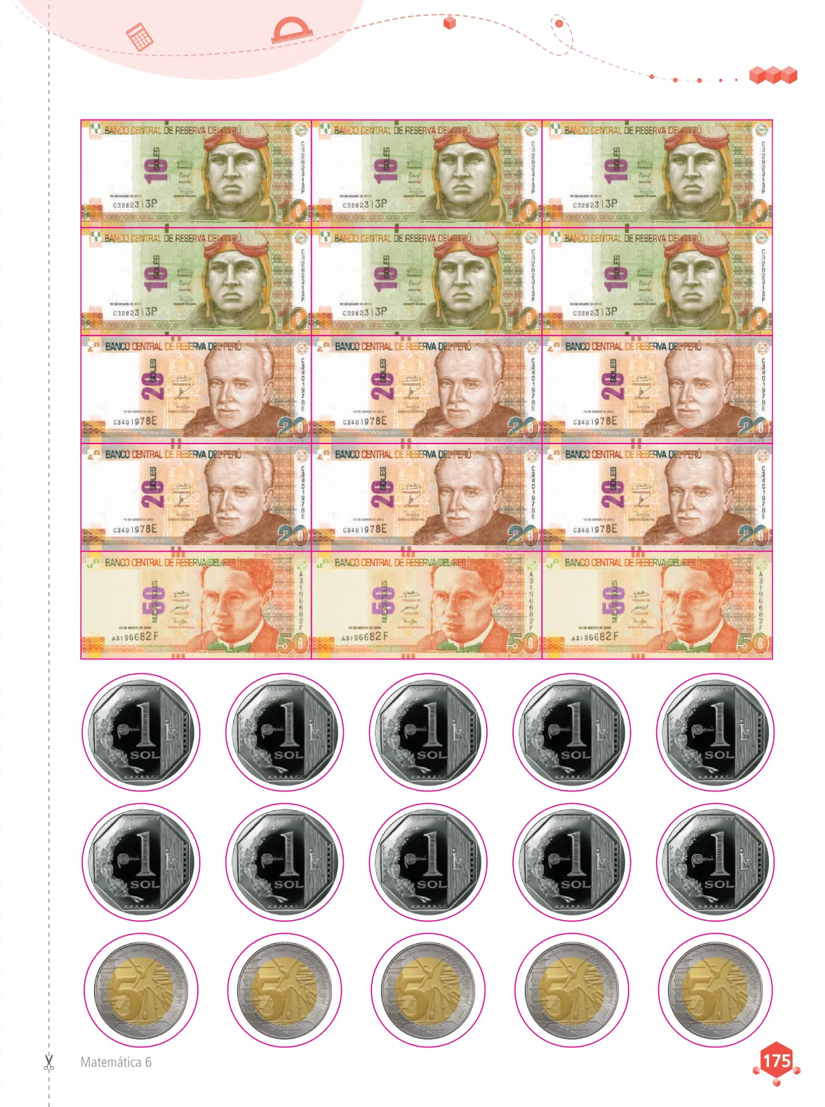 Página 177 de Matemática 6 : cuaderno de trabajo para sexto grado de Educación Primaria 2019 · 2019