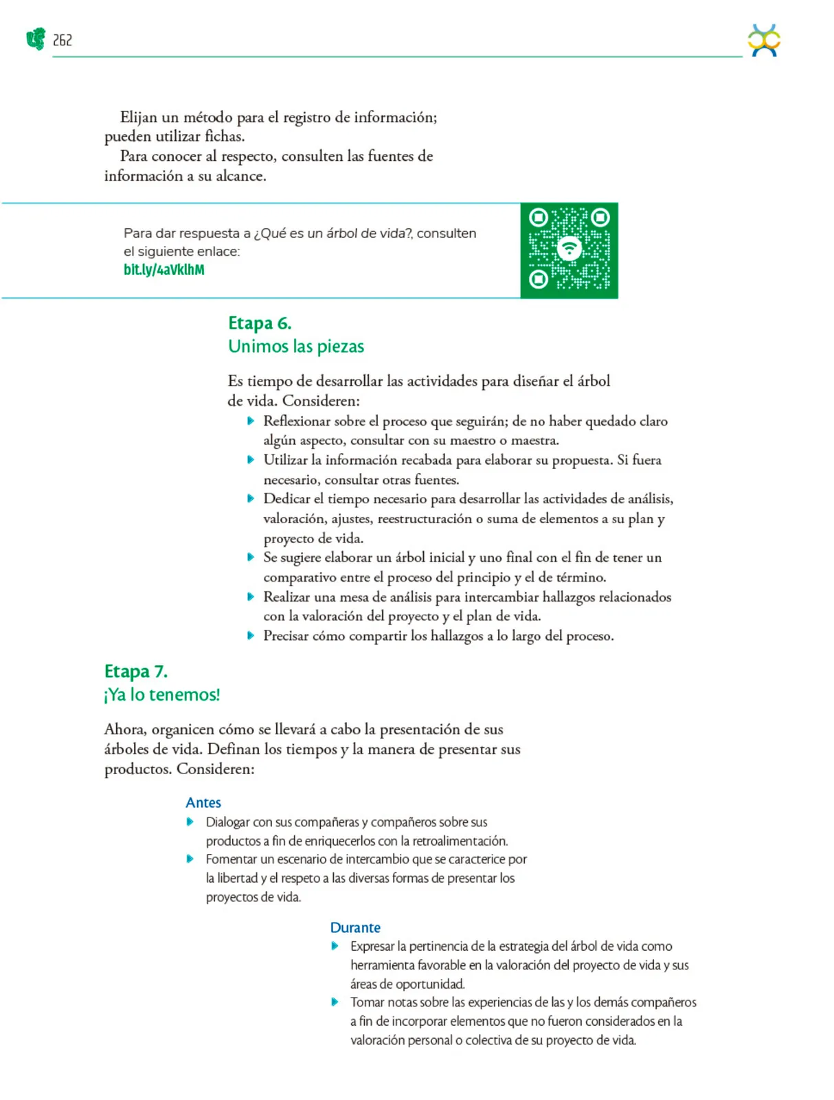Página 263 de Colección Nanahuatzin. Nuestro libro de Proyectos. Tomo I. Libro de Educación Telesecundaria Grado 3° Ciclo Escolar 2025 - 2026