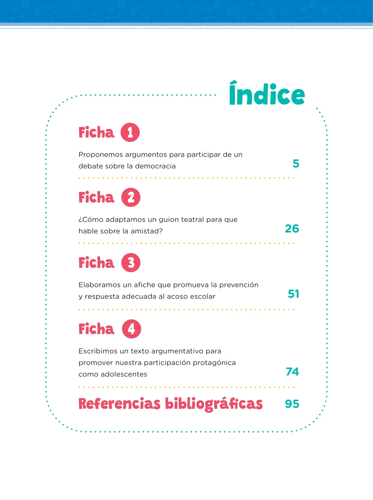 Miniatura página 6 de Fichas de aprendizaje de Comunicación 3 · 2024