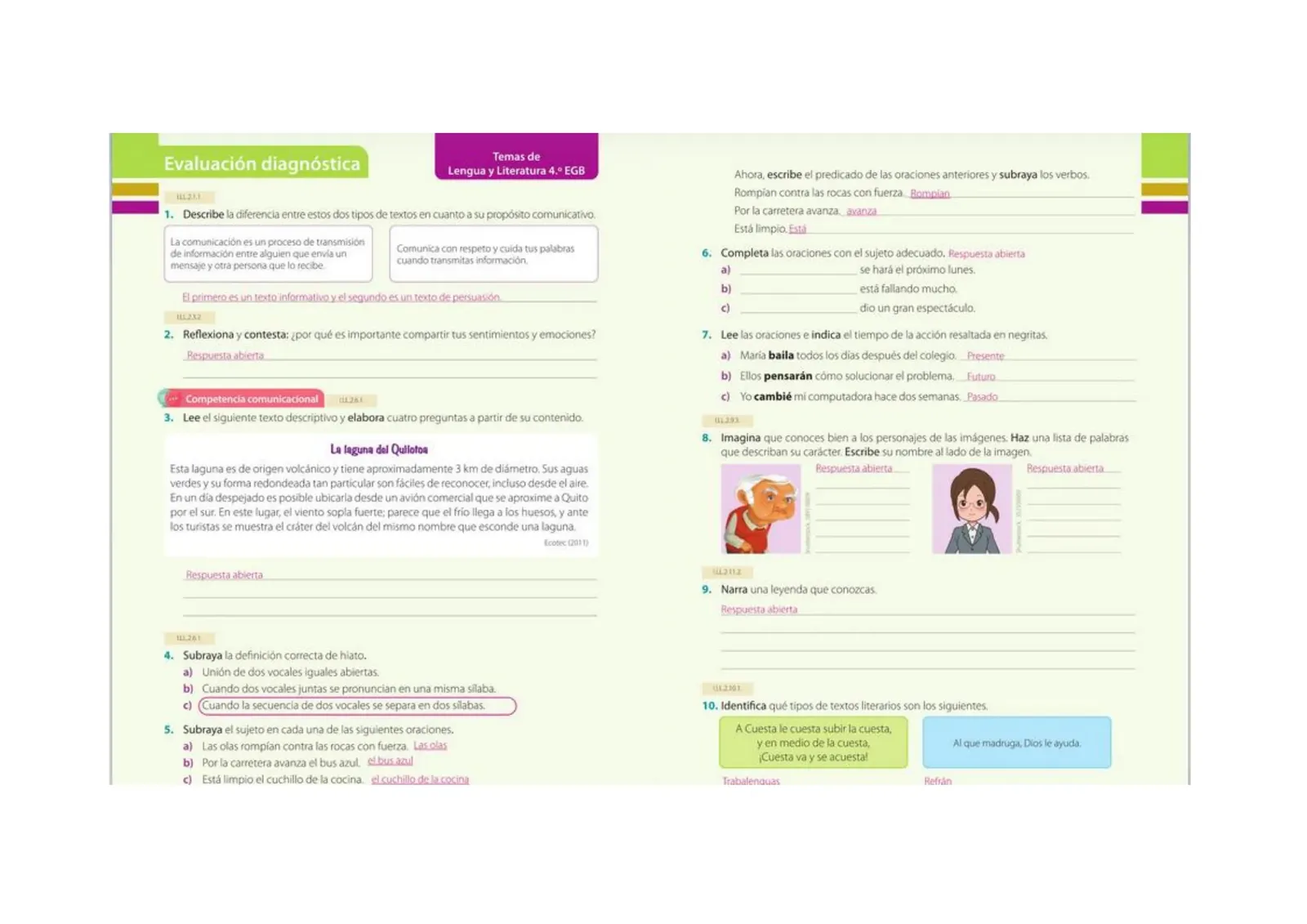 Página 3 de Lengua Y Literatura 5° · Egb 5 Lengua Y Literatura 2024 · 2024