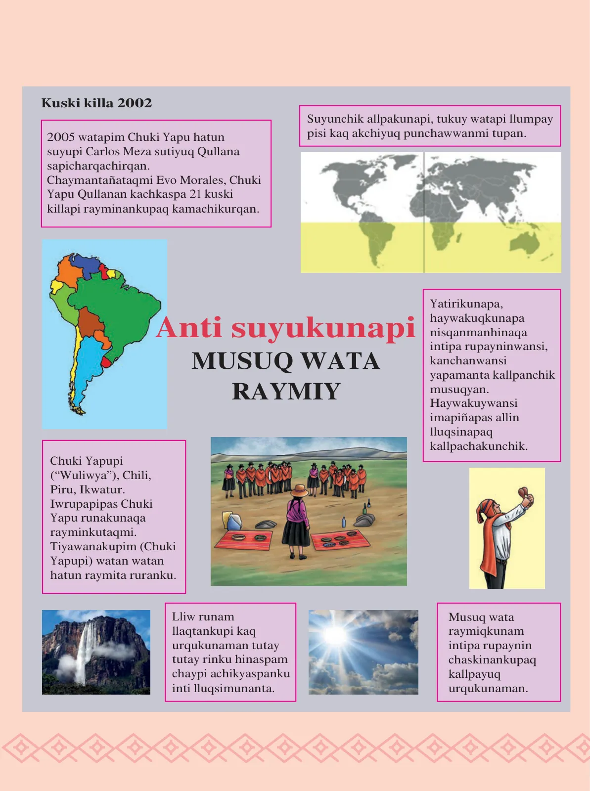 Miniatura página 75 de 2 Rimana - Qillqasqa maytu - Qichwa, Chanka. Texto de Comunicación del 2° Secundaria - Quechua chanka · 2023