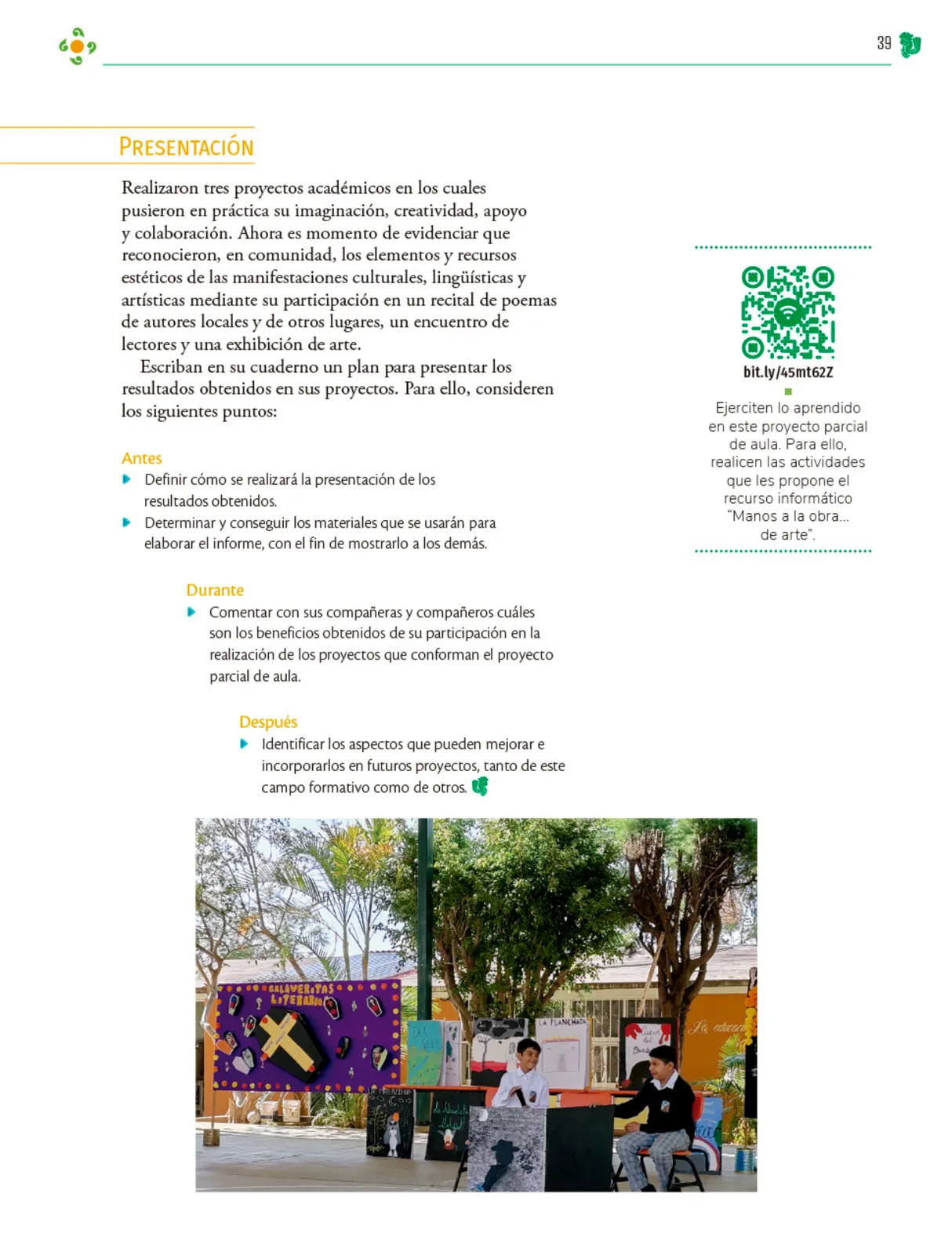 Página 40 de Colección Sk´asolil. Nuestro libro de Proyectos. Tomo II. Libro de Educación Telesecundaria Grado 2° Ciclo Escolar 2025 - 2026
