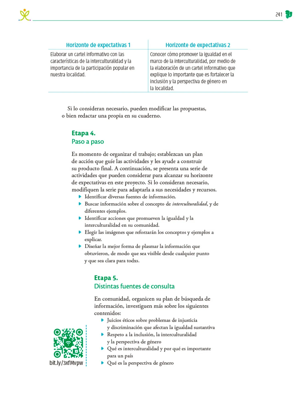 Página 242 de Colección Sk´asolil. Nuestro libro de Proyectos. Tomo I. Libro de Educación Telesecundaria Grado 2° Ciclo Escolar 2025 - 2026