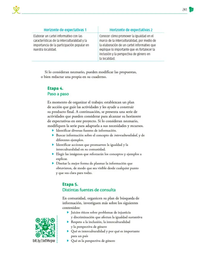 Página 242 de Colección Sk´asolil. Nuestro libro de Proyectos. Tomo I. Libro de Educación Telesecundaria Grado 2° Ciclo Escolar 2025 - 2026