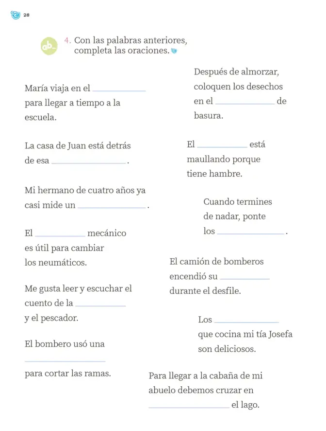 Página 29 de Múltiples lenguajes. Trazos y palabras. Libro de Educación Primaria Grado 2° Ciclo Escolar 2025 - 2026