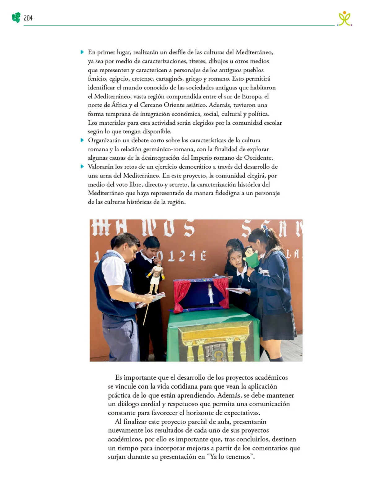 Miniatura página 205 de Colección Nanahuatzin. Nuestro libro de Proyectos. Tomo I.   Libro de Educación Telesecundaria Grado 3°  Ciclo Escolar 2025 - 2026
