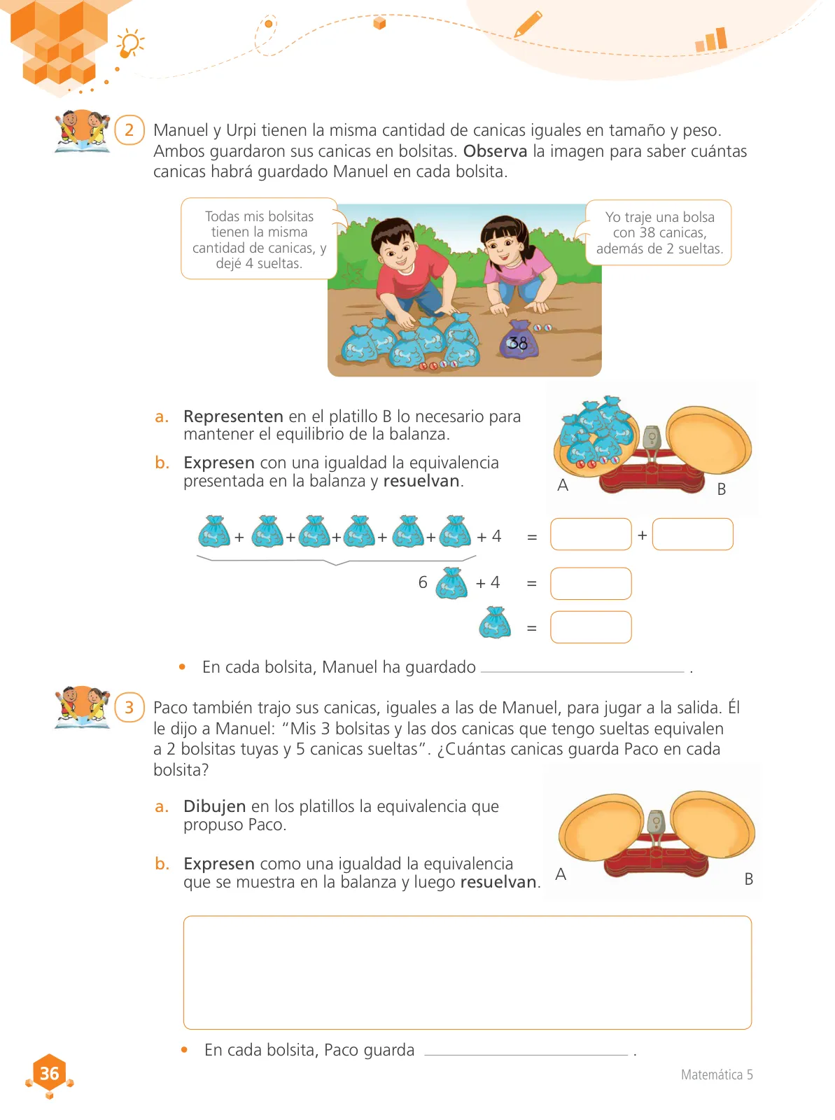 Miniatura página 37 de Matemática 5 : cuaderno de trabajo para quinto grado de Educación Primaria 2018 · 2018