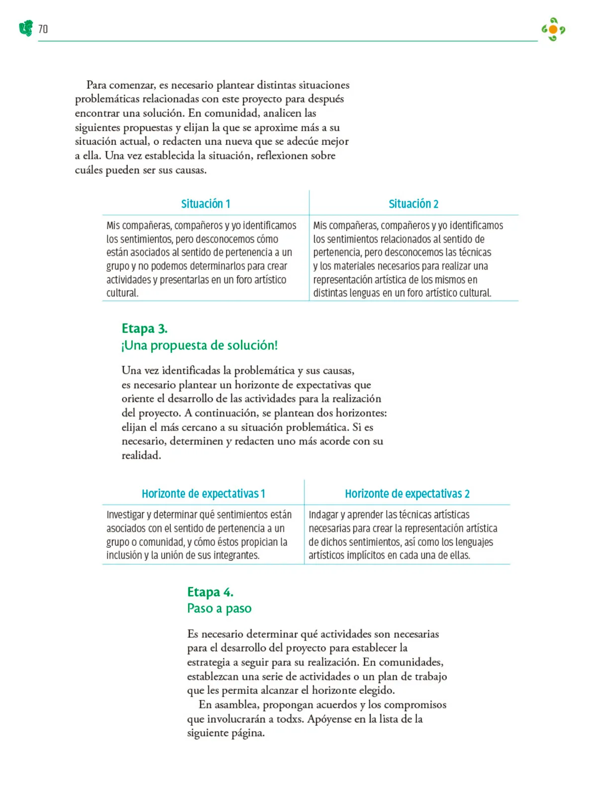 Miniatura página 71 de Colección Nanahuatzin. Nuestro libro de Proyectos.  Tomo III.  Libro de Educación Telesecundaria Grado 3°  Ciclo Escolar 2025 - 2026