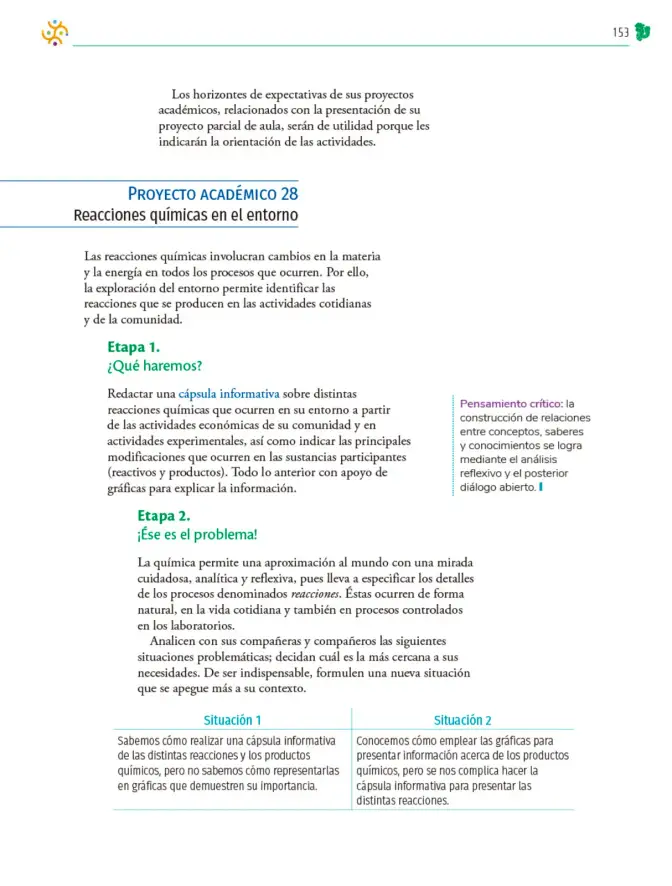Página 154 de Colección Nanahuatzin. Nuestro libro de Proyectos. Tomo II. Libro de Educación Telesecundaria Grado 3° Ciclo Escolar 2025 - 2026