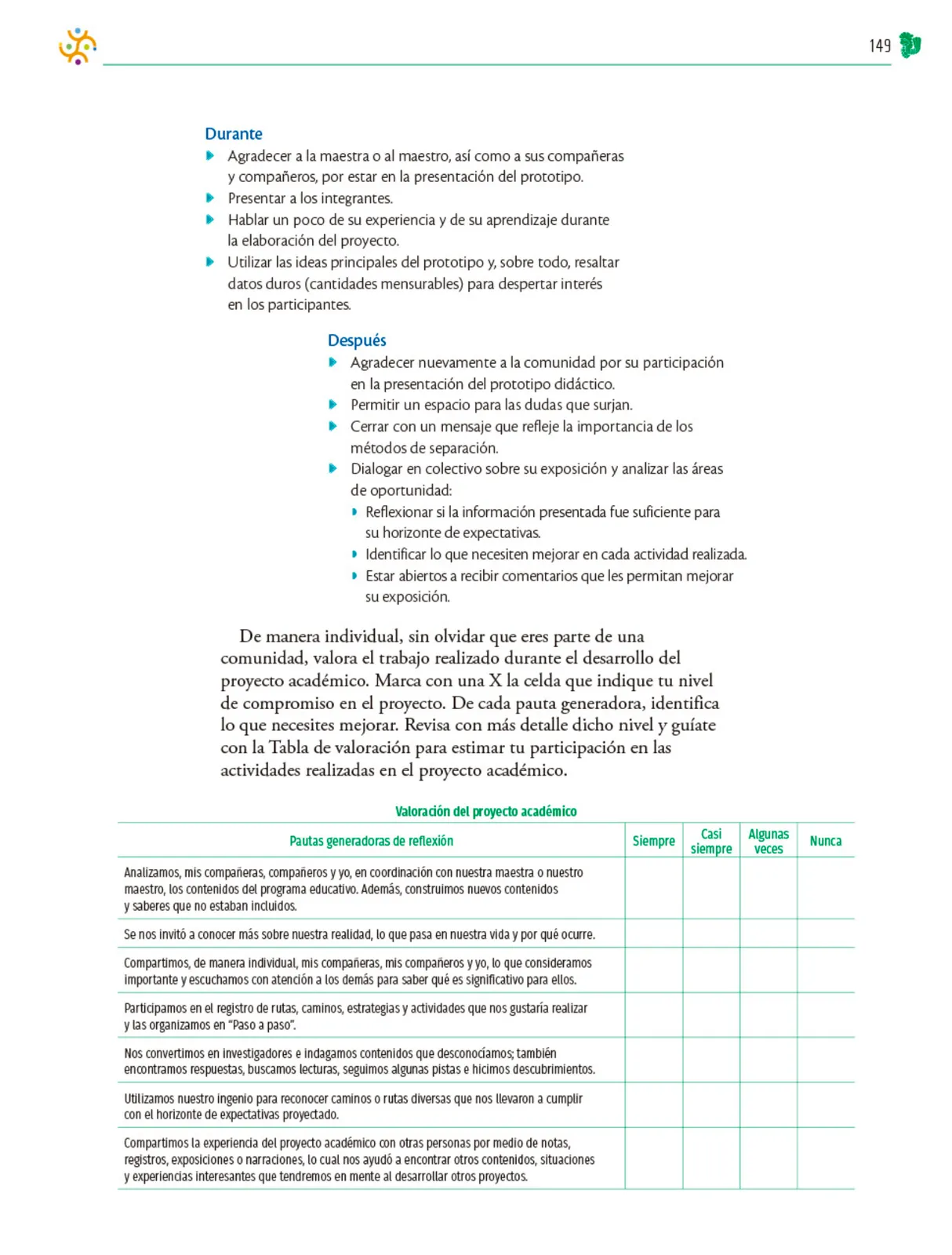 Miniatura página 150 de Colección Nanahuatzin. Nuestro libro de Proyectos. Tomo I.   Libro de Educación Telesecundaria Grado 3°  Ciclo Escolar 2025 - 2026