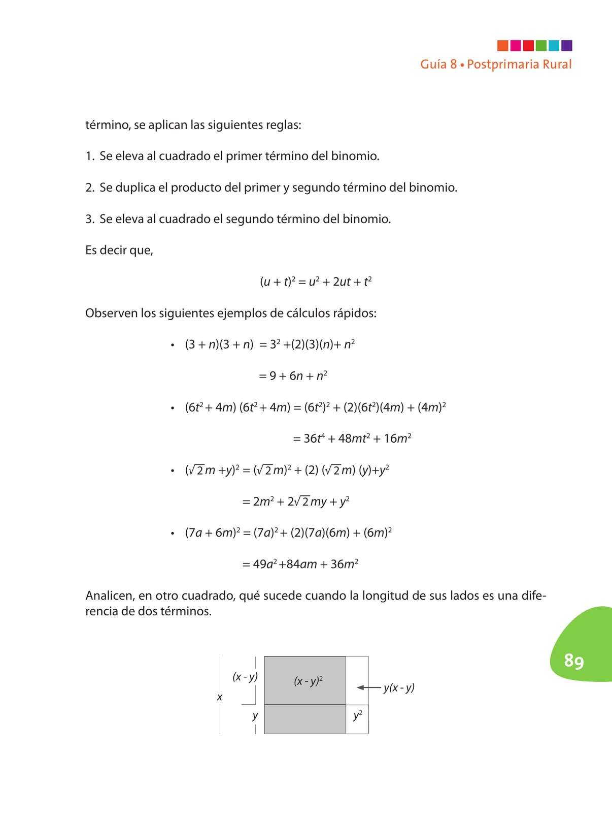 Miniatura página 90 de Matematica 8° · Postprimaria