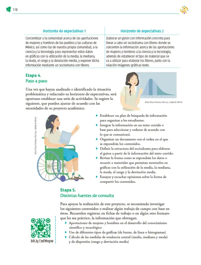 Página 119 de Colección Nanahuatzin. Nuestro libro de Proyectos. Tomo I. Libro de Educación Telesecundaria Grado 3° Ciclo Escolar 2025 - 2026