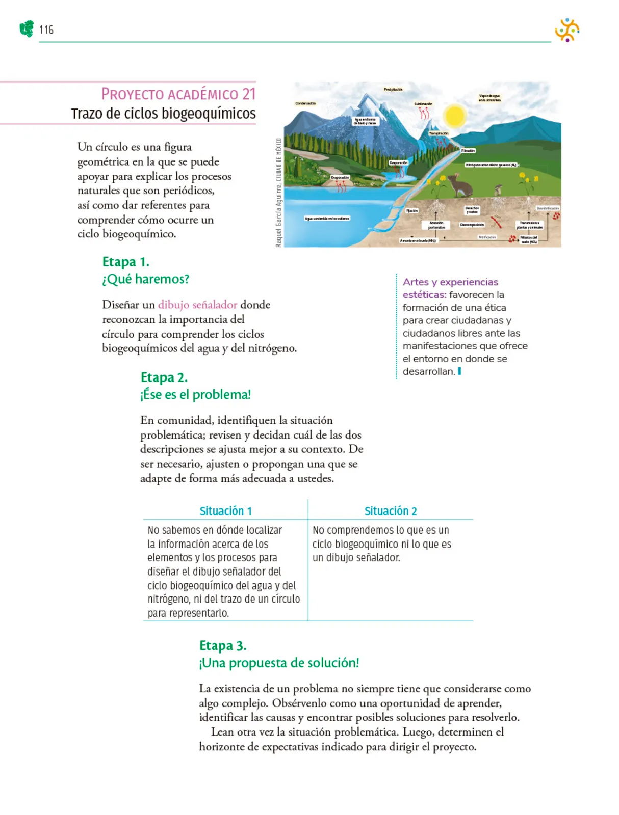 Miniatura página 117 de Colección Ximhai. Nuestro libro de Proyectos.  Tomo II.   Libro de Educación Telesecundaria Grado 1°  Ciclo Escolar 2025 - 2026