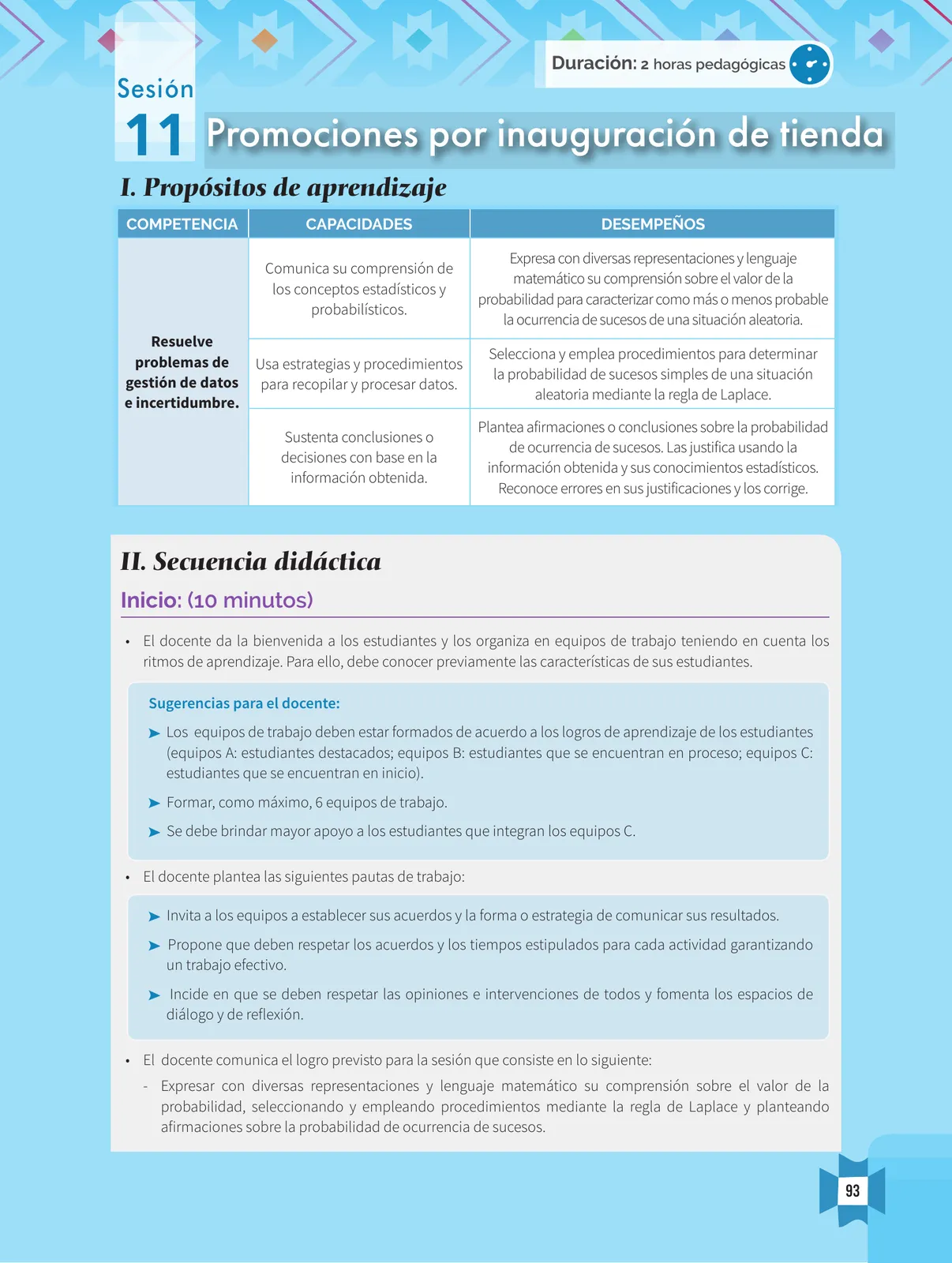 Página 95 de Resolvamos problemas 1 : manual para el docente 2018 · 2018