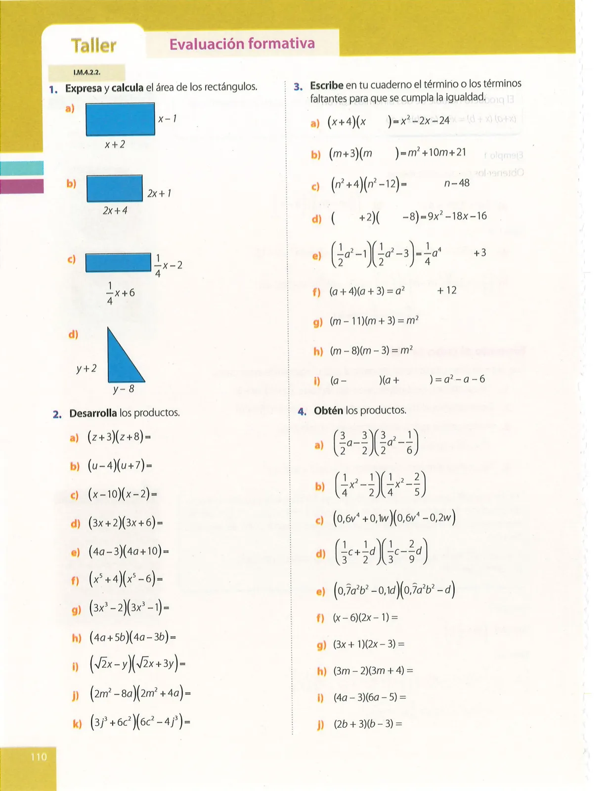 Miniatura página 110 de Matematica · 9 EGB · 2025