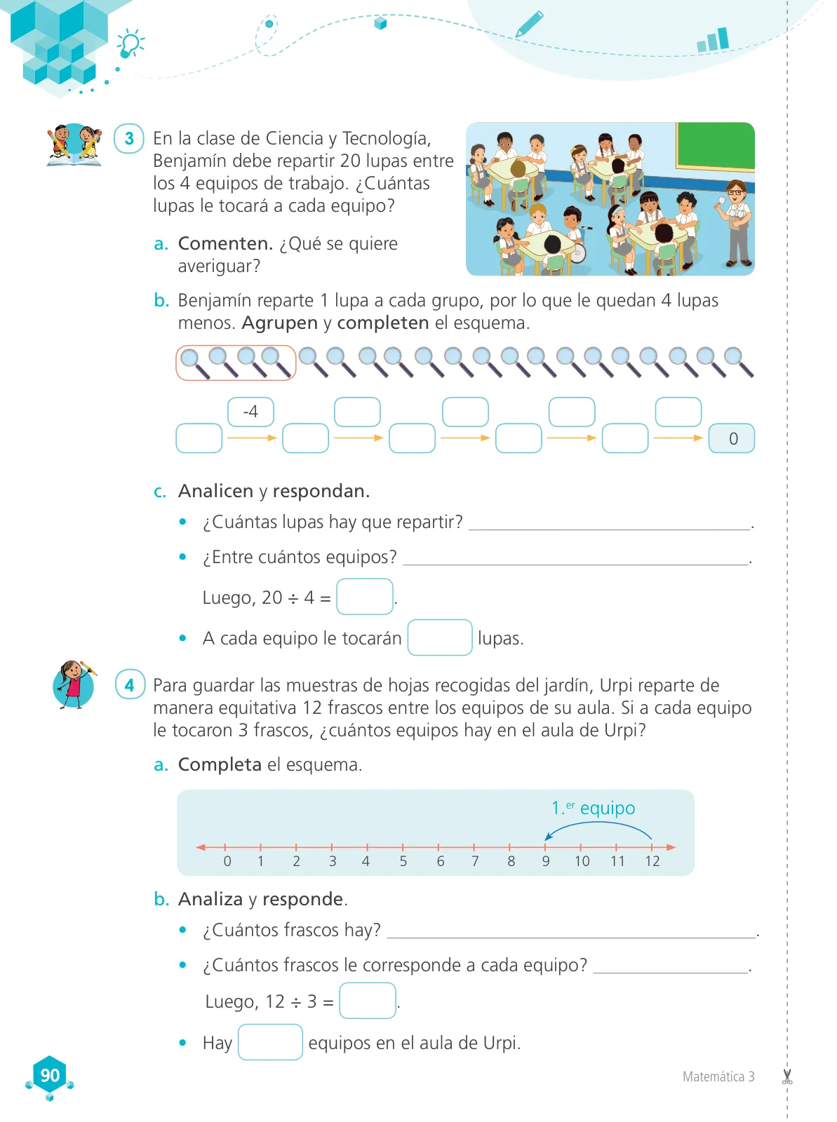 Miniatura página 92 de Matemática 3 : cuaderno de trabajo para tercer grado de Educación Primaria 2019 · 2019
