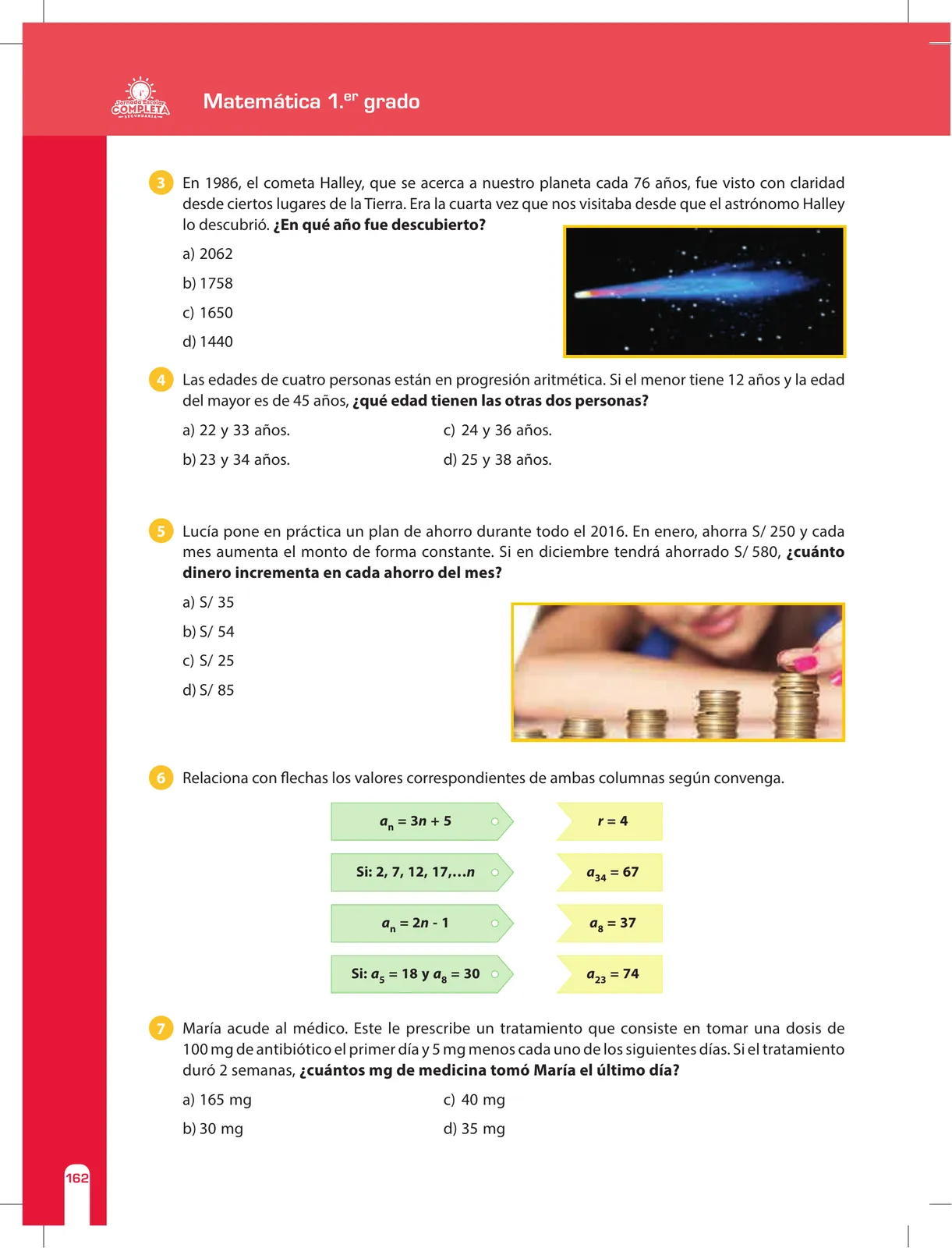 Miniatura página 162 de Matemática 1 : cuaderno de reforzamiento pedagógico - JEC · 2016