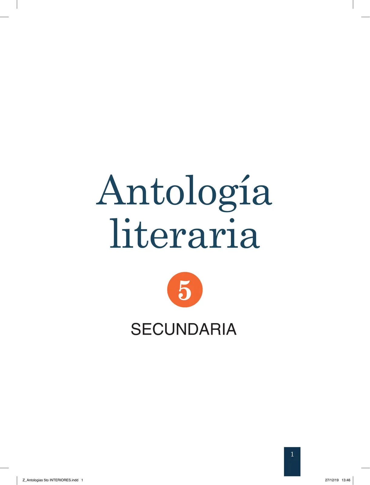 Página 3 de Antología literaria 5 · 2019