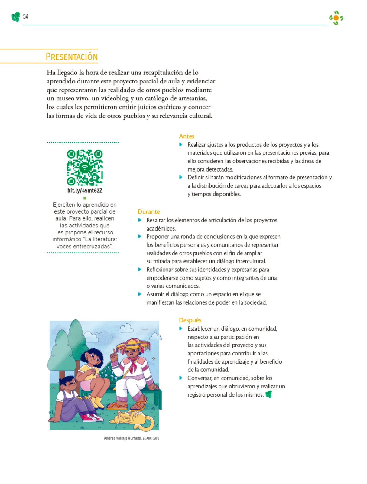 Miniatura página 55 de Colección Sk´asolil. Nuestro libro de Proyectos.  Tomo II.  Libro de Educación Telesecundaria Grado 2°  Ciclo Escolar 2025 - 2026
