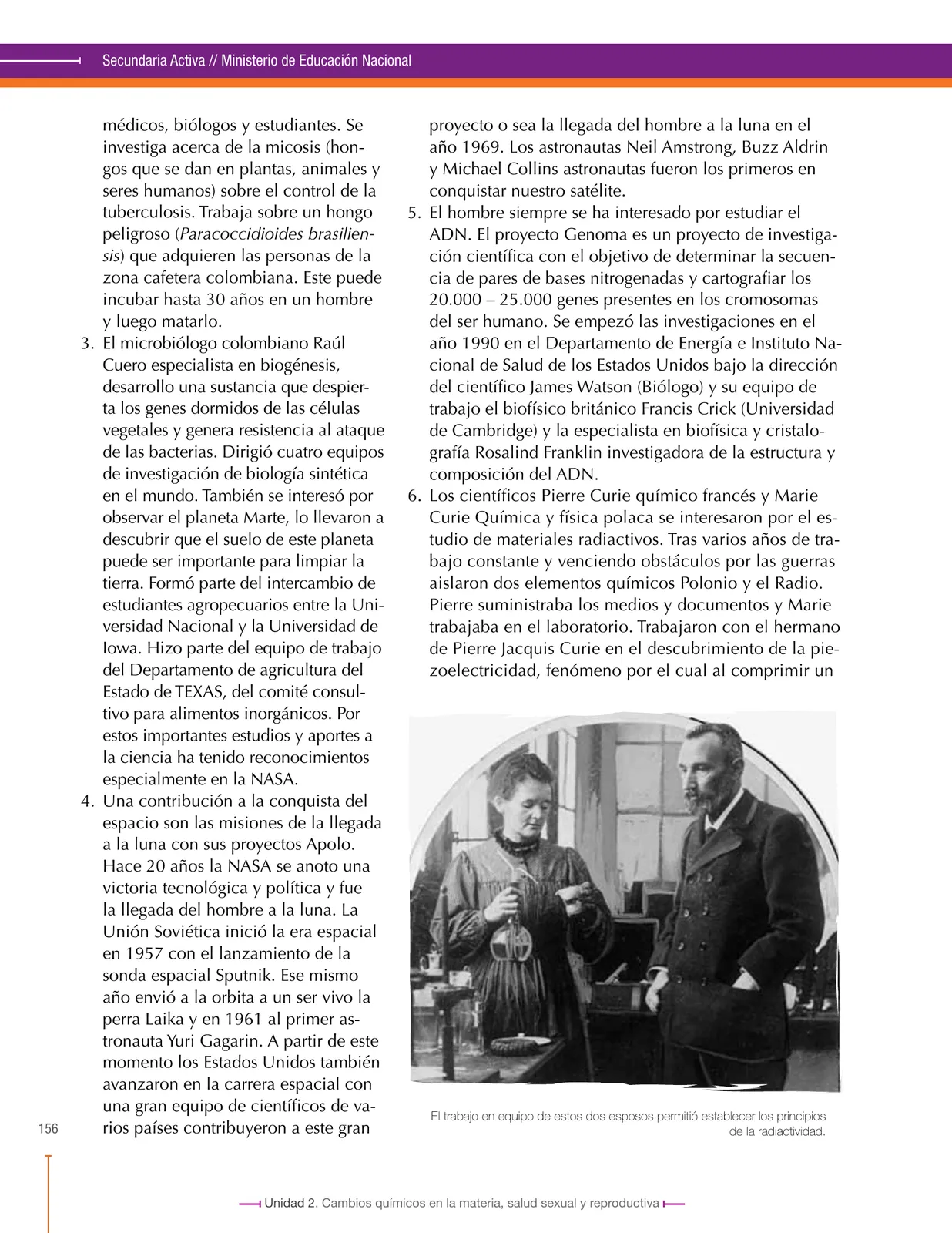 Página 156 de Ciencias Naturales 8° · Secundaria Activa
