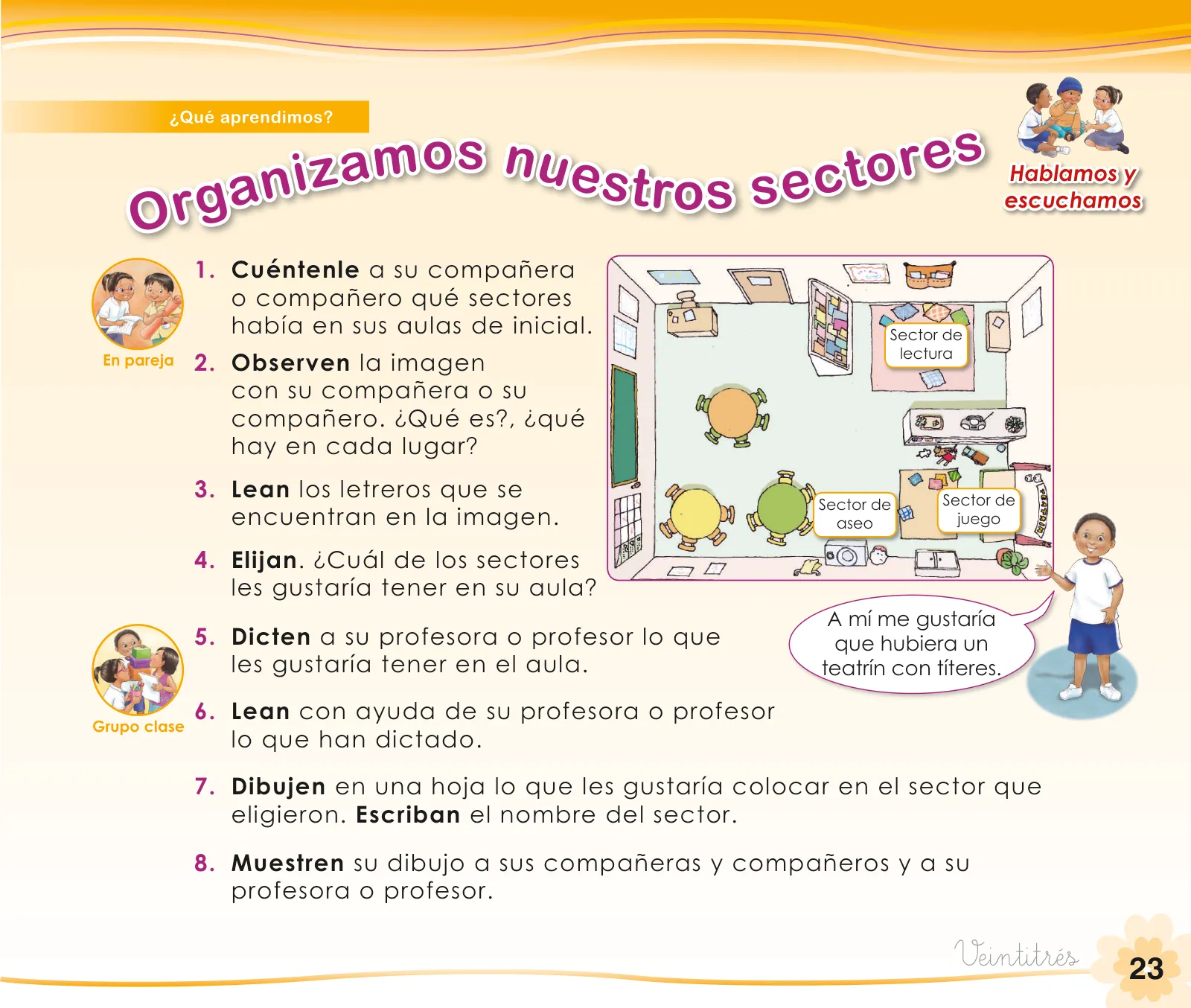 Miniatura página 25 de Comunicación 1 : cuaderno de trabajo para primer grado de Educación Primaria 2019 · 2019