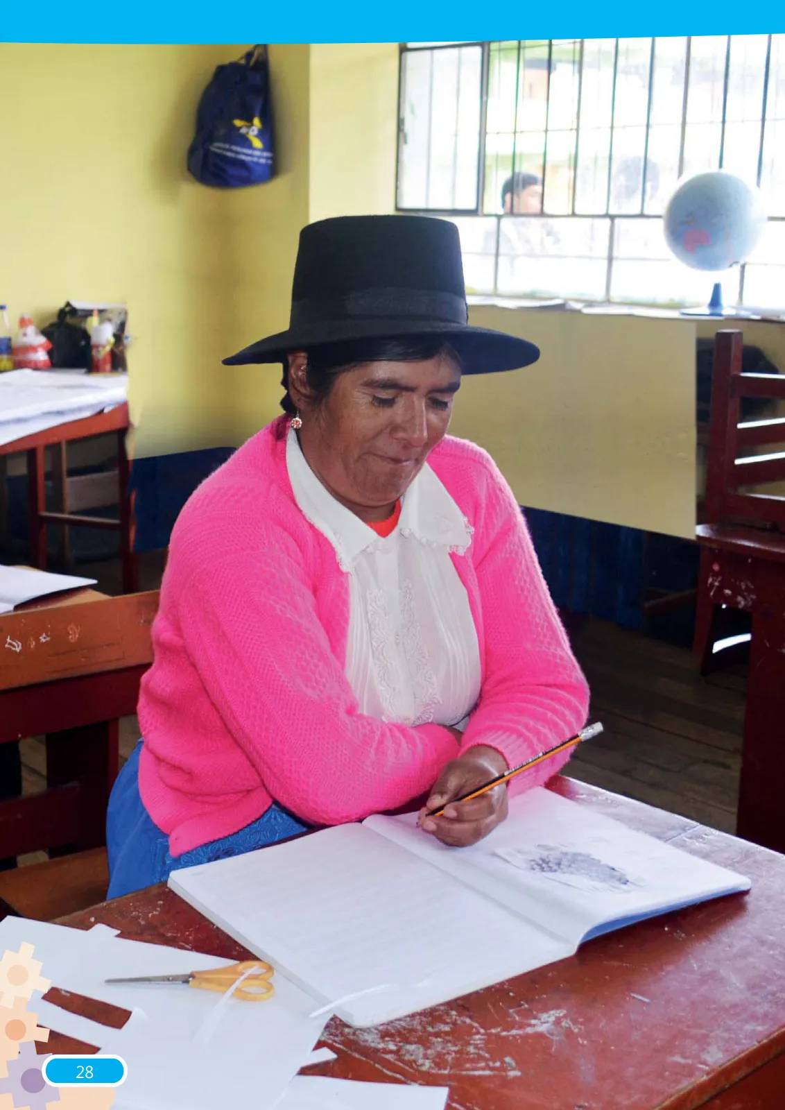 Página 28 de Guía para el docente sobre el uso del material educativo, Quechua Chanka. Ciclos Inicial e Intermedio, área de Comunicación · 2020