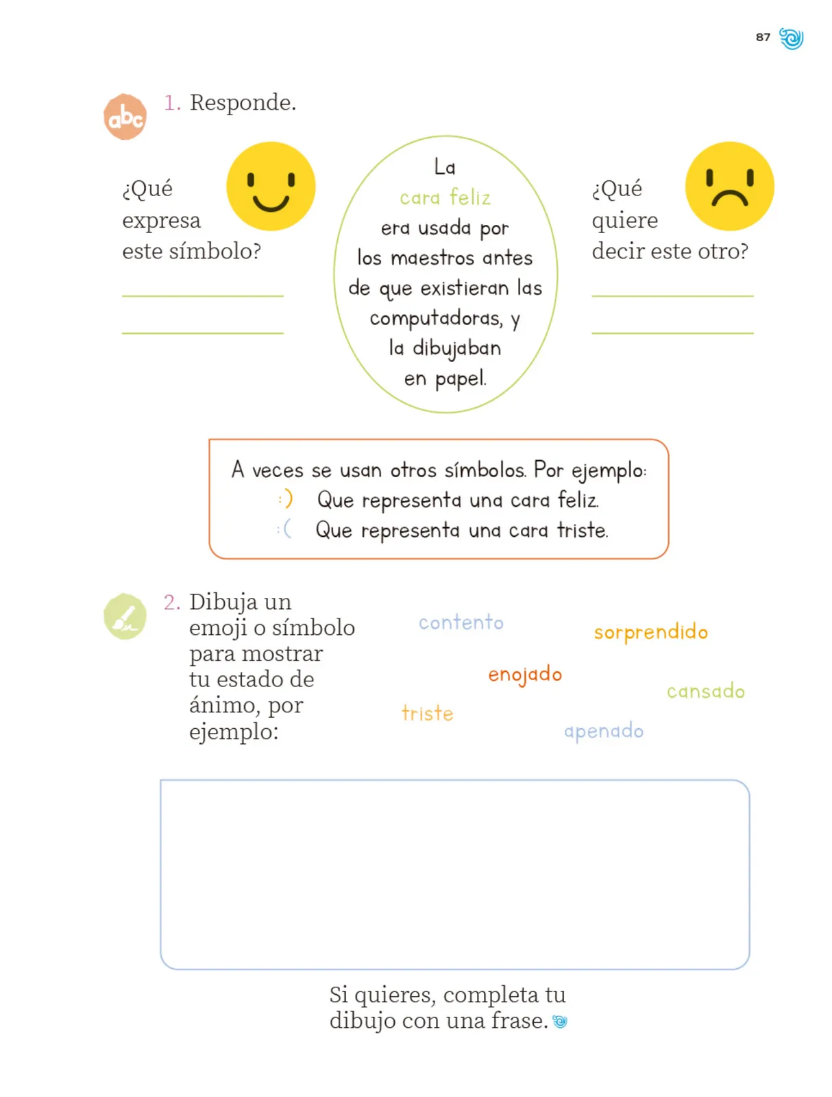 Página 88 de Múltiples lenguajes. Trazos y palabras. Libro de Educación Primaria Grado 1° Ciclo Escolar 2025 - 2026