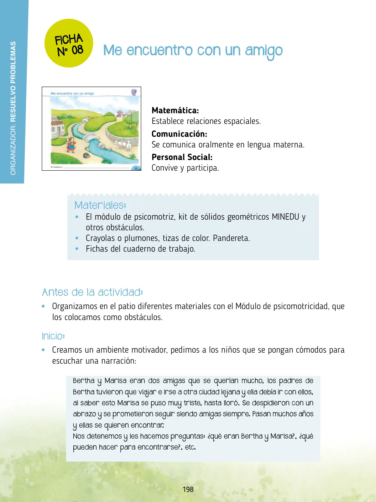 Miniatura página 200 de Agenda pedagógica 2017-2018 para docentes de II Ciclo de Instituciones de nivel de Educación Inicial · 2017