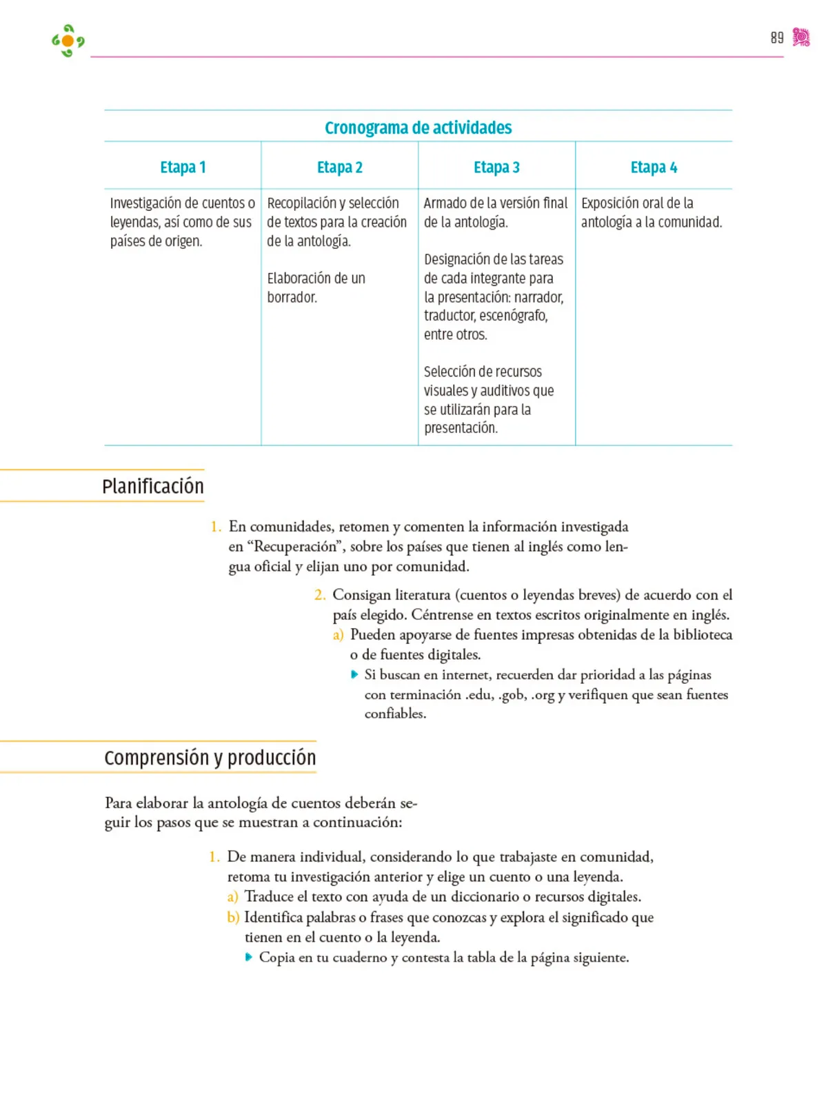Página 90 de Colección Sk´asolil. Nuestro libro de proyectos. Libro de Educación Secundaria Grado 2° Ciclo Escolar 2025 - 2026