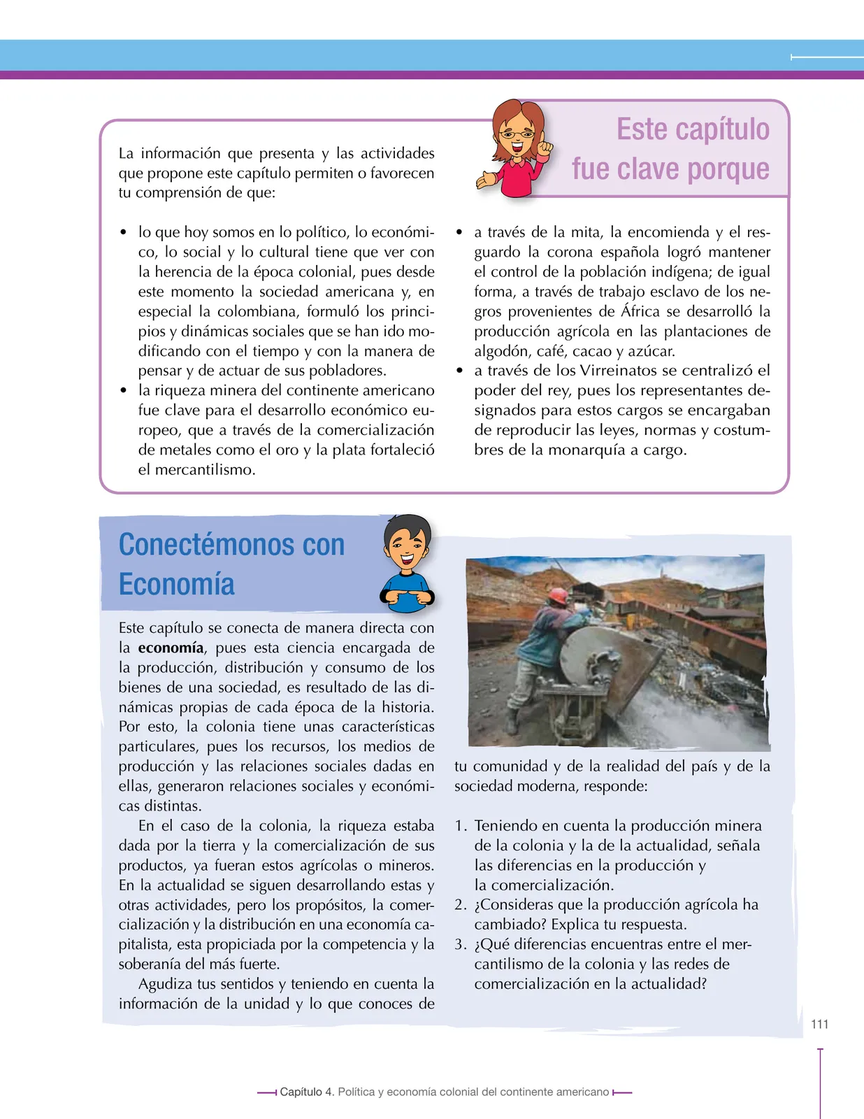 Página 111 de Ciencias Sociales 8° · Secundaria Activa