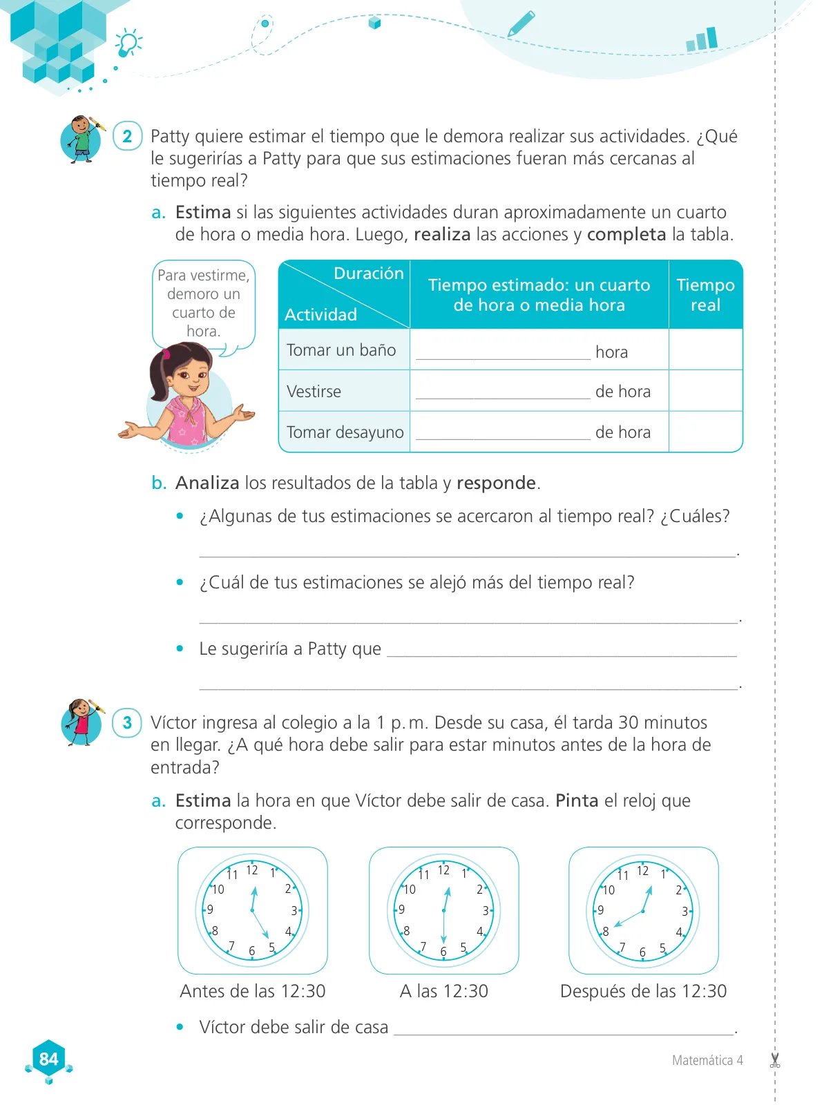 Miniatura página 86 de Matemática 4 : cuaderno de trabajo para cuarto grado de Educación Primaria 2019 · 2019