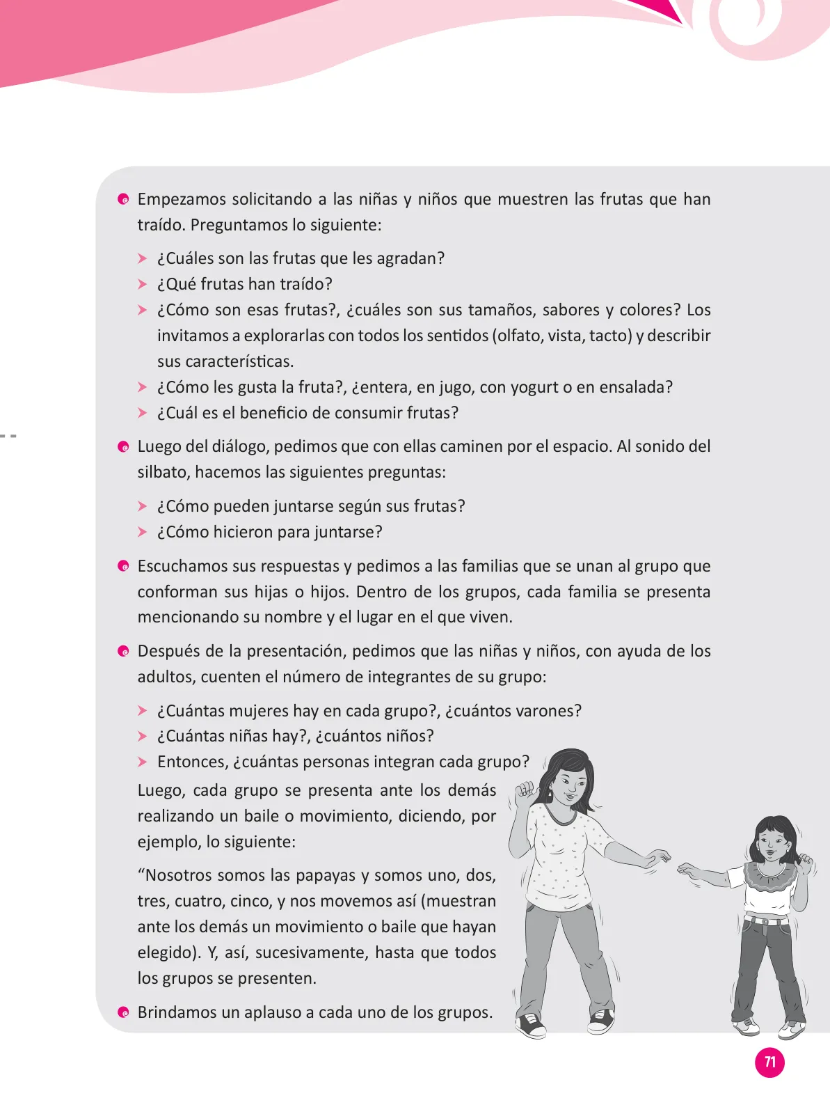 Miniatura página 73 de Guía para el trabajo docente con las familias del ciclo III de Primaria · 2016