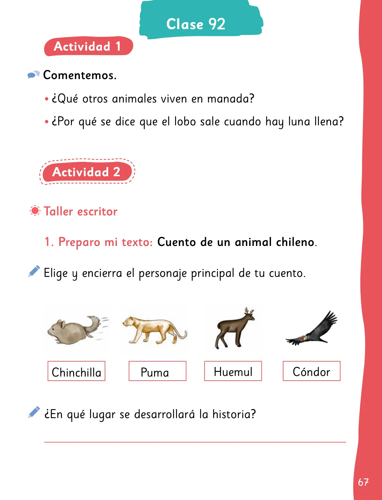 Miniatura página 69 de Lenguaje y Comunicación – Segundo Básico – Texto del Estudiante MINEDUC – Descargar PDF · 2024