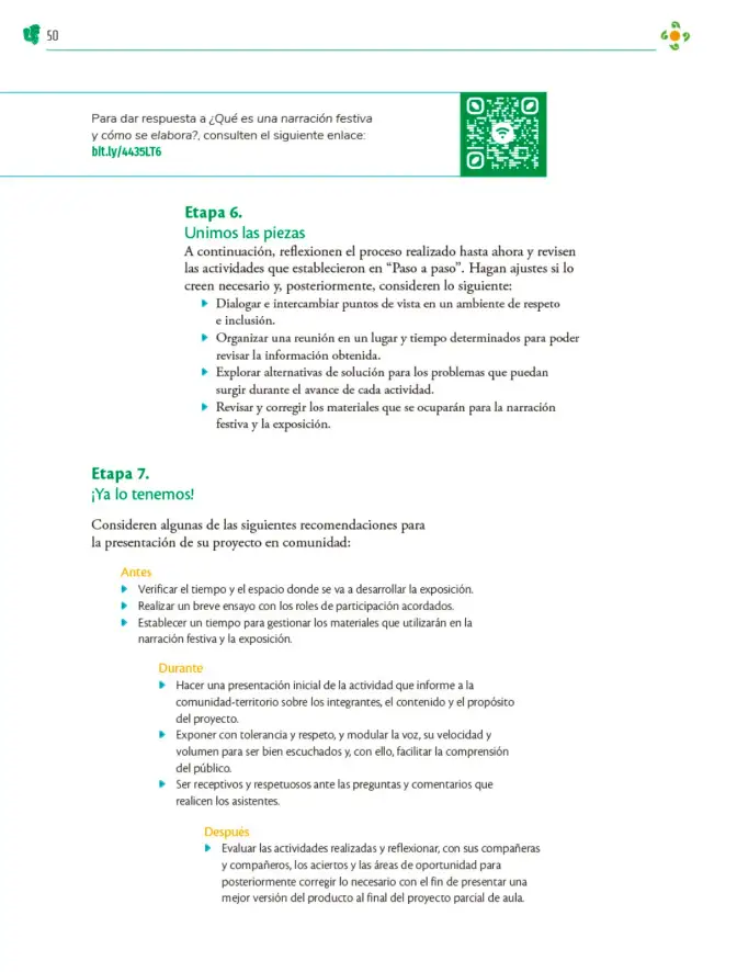 Página 51 de Colección Sk´asolil. Nuestro libro de Proyectos. Tomo I. Libro de Educación Telesecundaria Grado 2° Ciclo Escolar 2025 - 2026