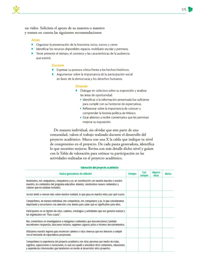 Página 176 de Colección Sk´asolil. Nuestro libro de Proyectos. Tomo II. Libro de Educación Telesecundaria Grado 2° Ciclo Escolar 2025 - 2026