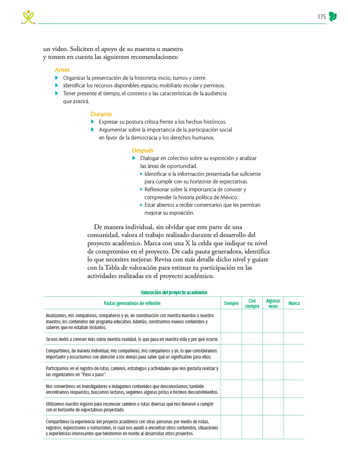 Miniatura página 176 de Colección Sk´asolil. Nuestro libro de Proyectos.  Tomo II.  Libro de Educación Telesecundaria Grado 2°  Ciclo Escolar 2025 - 2026