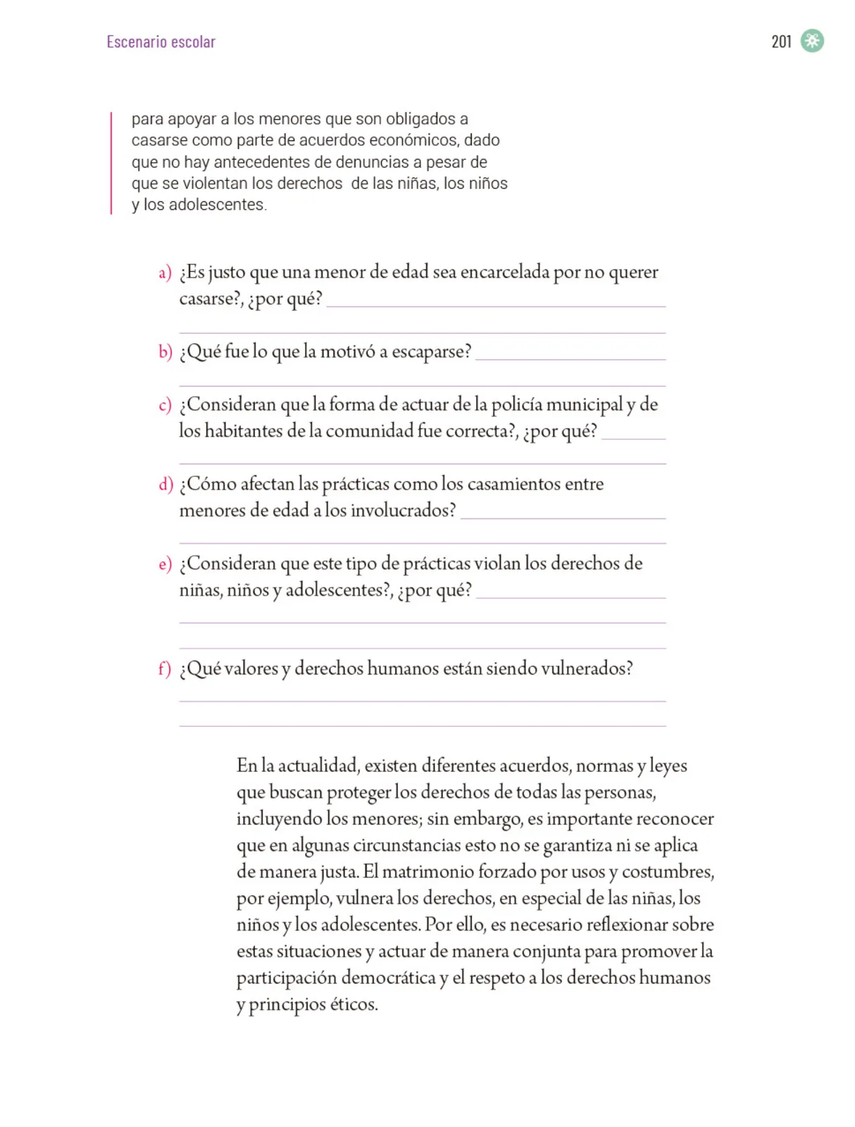 Página 204 de Proyectos Escolares. Libro de Educación Primaria Grado 5° Ciclo Escolar 2025 - 2026