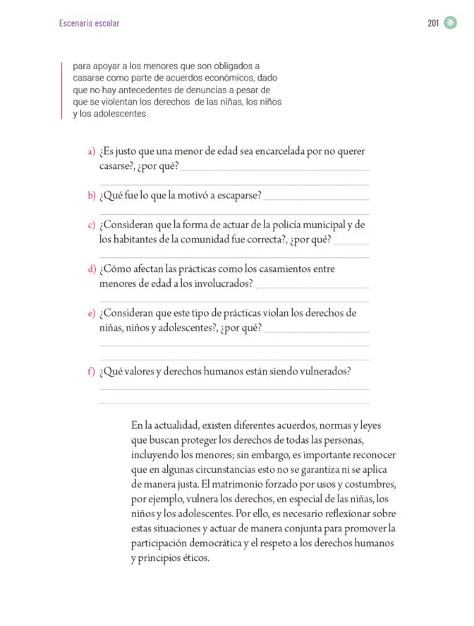 Página 204 de Proyectos Escolares. Libro de Educación Primaria Grado 5° Ciclo Escolar 2025 - 2026