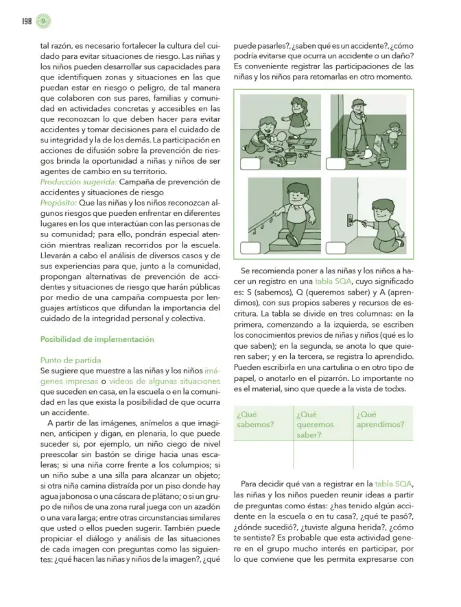 Página 199 de Modalidades de trabajo para la acción transformadora y el codiseño Libro de Educación Preescolar Grado 1°, 2°, 3° Ciclo Escolar 2025 - 2026