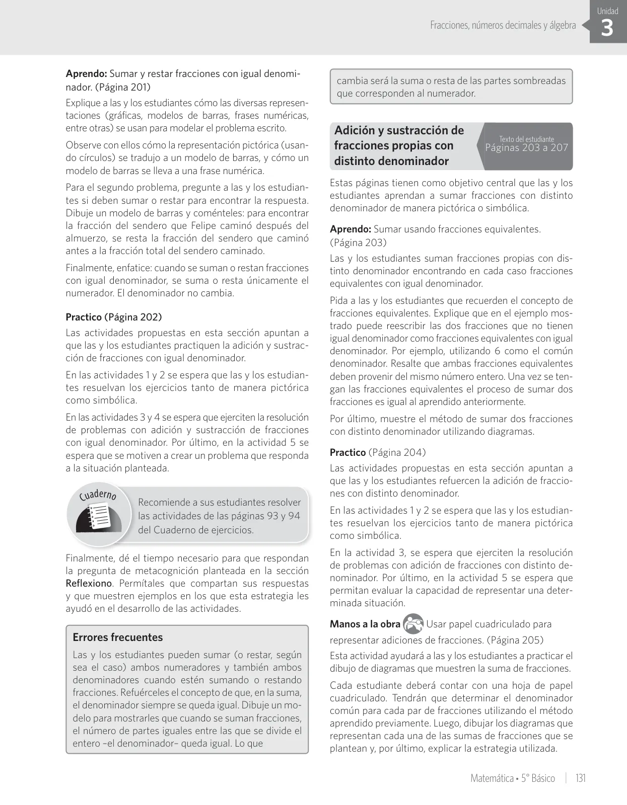 Página 43 de Matemática – Quinto Básico | Texto del Estudiante MINEDUC – Descargar PDF · 2024