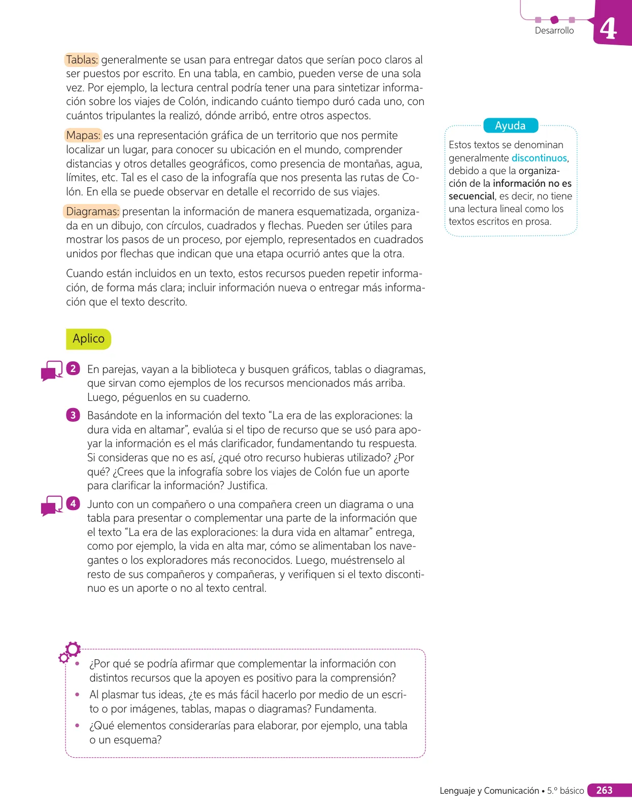 Página 210 de Lenguaje y Comunicación – Quinto Básico | Texto del Estudiante MINEDUC – Descargar PDF · 2024