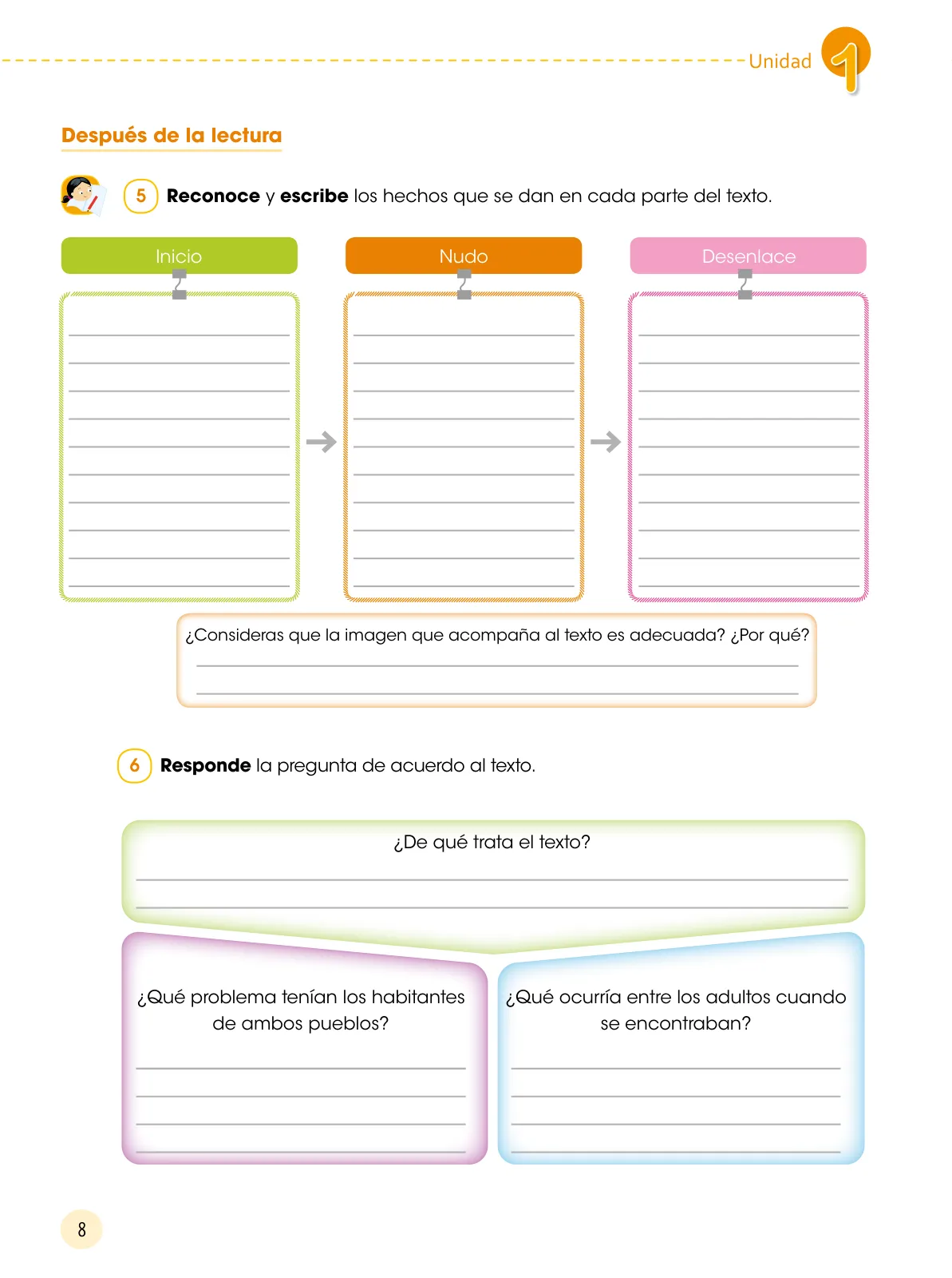Miniatura página 9 de Comunicación 6 : cuaderno de trabajo para sexto grado de Educación Primaria 2019 · 2019