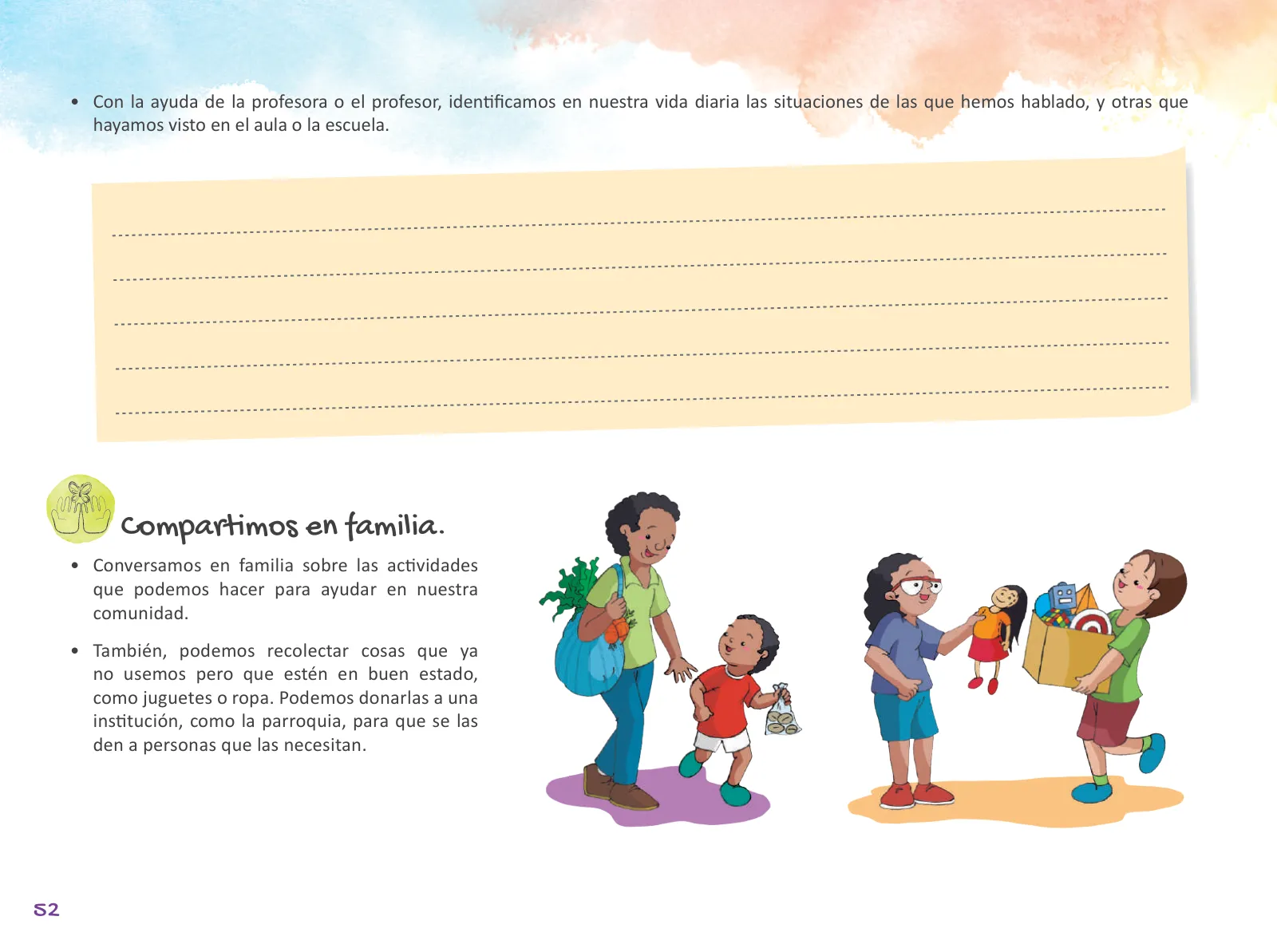 Miniatura página 54 de Cuadernillo de Tutoría Tercer Grado Educación Primaria 2019 · 2019